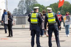 Polizeibeamte, Hamburg 1. Mai 2020