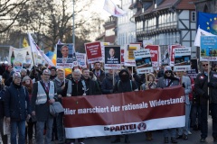 Proteste gegen den AfD Bundesparteitag in Braunschweig