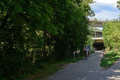 Karlsruhe, Albtalradweg: kreuzungsfreie Unterführung