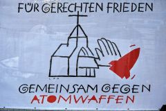 Kampagne "Büchel ist überall! atomwaffenfrei.jetzt" am Atomwaffen-Lagerplatz Büchel
