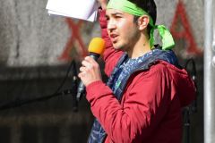 Köln, Klimaschutz-Demo auf dem Heumarkt: Amadeu von Students for Future