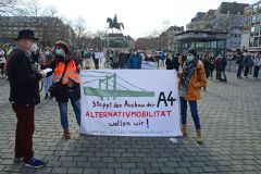 Köln, Klimaschutz-Demo auf dem Heumarkt