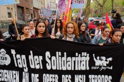 Gedenken an die Ermordung von Mehmet Kubasik, Demonstration von Mallinckrodtstraße bis zur Steinwache mit anschließender Kundgebung