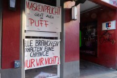 Herbertstraße: Maskenpflicht geht auch im Puff