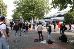 Gegen den AfD- Sonderparteitag in Münster-Hiltrup