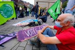 Streikaktion der Fridays for Future zwei Tage vor der Bundestagswahl