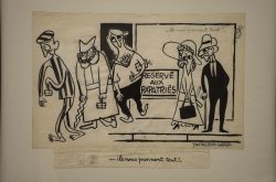 Karikaturen des französichen zwangsarbeiters philibert charrin