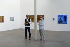 Der Galerist Michael Horbach mit dem Maler Luis Maraver