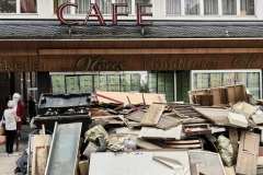 Das bekannte Café Nöres existiert seit 1934, jetzt völlig zerstört