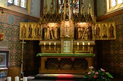 Der Altar in der Keyenberger Kirche: nach der Umsiedelung kein Platz im Neubau