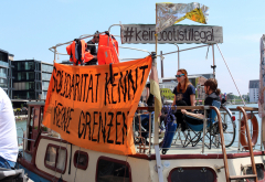 "Münster liegt am Mittelmeer" - Demonstraion Seebrücke