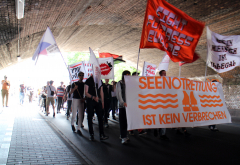"Münster liegt am Mittelmeer" - Demonstraion Seebrücke