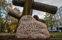 Gedemkstein zum 100. Jahrestag der Novemberrevolution in Kiel