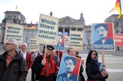 Forderung von "Dont Watching Us" zur Befragung von Edward Snowden in der BRD und dessen Schutz