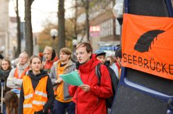 Kiel als Sicherer Hafen - Seebrücken-Demonstration in Kiel