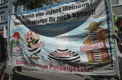 nein zum polizeigesetz nrw - großdemo in düsseldorf 7.7.2018