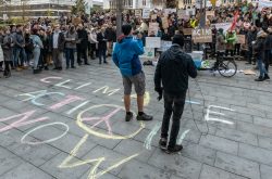 Schulstreik für das Klima in Kiel vor dem Landeshaus