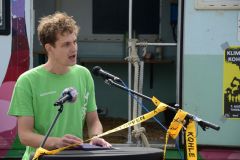 Menschenkette Keyenberg-Luetzerath: Pressekonferenz mit Bastian Neuwirth, Greenpeace