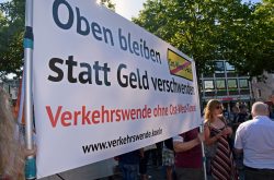 Ost-West-Achse Protest