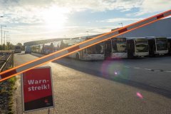 verdi Warnstreik im öffentlichen Nahverkehr - Hamburg 2020