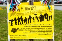 Fukushima-Gedenkaktion Göttingen 11. März 2017