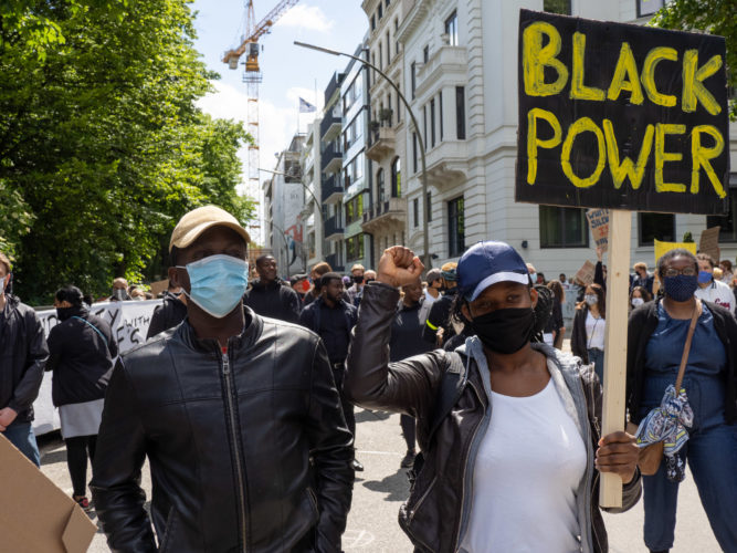 Black Power - Kundgebung Justice For Floyd - Stop Killing Blacks